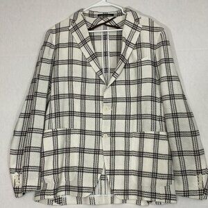 Tagliatore Linen Blend Jacket NWOT Pockets, Lightweight, EU 52, US 42